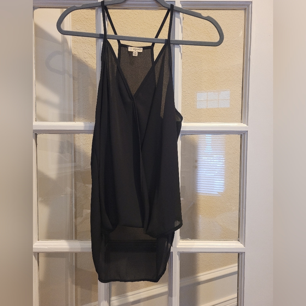 Black super cute and sexy black spaghetti strap top